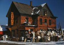 Brockton, Mass., Dec. 1940, second-hand plumbing store, 1940. Creator: Jack Delano