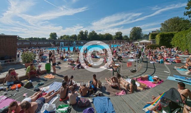 Brockwell Lido, Dulwich Road, Brockwell Park, Lambeth, London, 2012. Creator: Simon Inglis.
