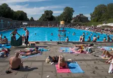 Brockwell Lido, Dulwich Road, Brockwell Park, Lambeth, London, 2012. Creator: Simon Inglis