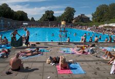 Brockwell Lido, Dulwich Road, Brockwell Park, Lambeth, London, 2012. Creator: Simon Inglis