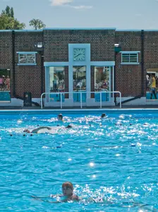 Brockwell Lido, Dulwich Road, Brockwell Park, Lambeth, London, 2012. Creator: Simon Inglis