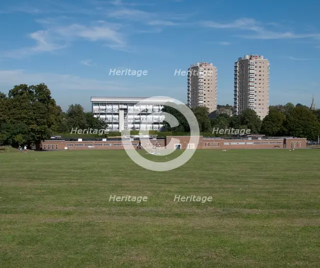 Brockwell Lido, Dulwich Road, Brockwell Park, Lambeth, London, 2012. Creator: Simon Inglis.