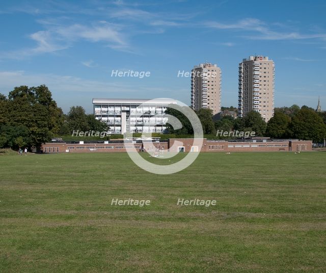 Brockwell Lido, Dulwich Road, Brockwell Park, Lambeth, London, 2012. Creator: Simon Inglis.