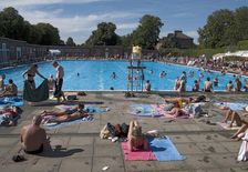 Brockwell Lido, Dulwich Road, Brockwell Park, Lambeth, London, 2012. Creator: Simon Inglis