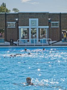 Brockwell Lido, Dulwich Road, Brockwell Park, Lambeth, London, 2012. Creator: Simon Inglis