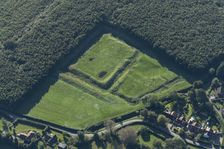 Brocket Hall moated site, Appleton Roebuck, North Yorkshire, 2023. Creator: Robyn Andrews