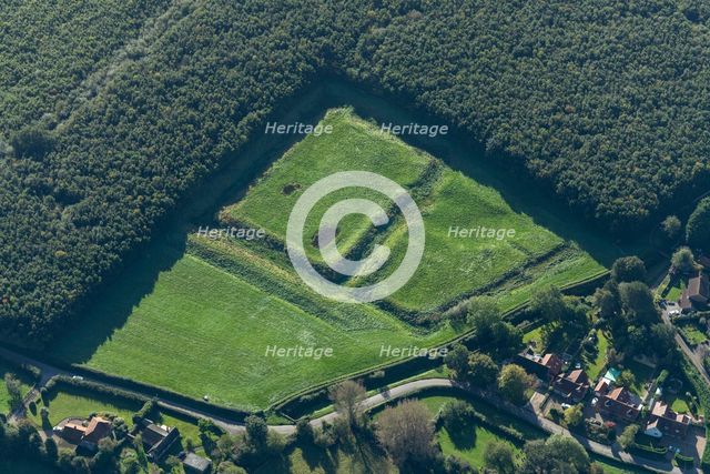 Brocket Hall moated site, Appleton Roebuck, North Yorkshire, 2023. Creator: Robyn Andrews.