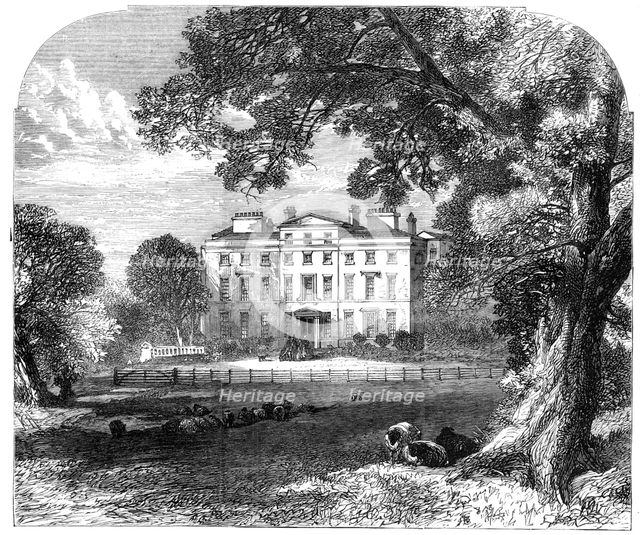 Brocket Hall, Hatfield, Herts, where Lord Palmerston died, 1865. Creator: Unknown.