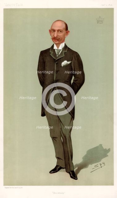 'Brocklesby', the Earl of Yarborough, 1896.Artist: Spy