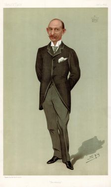 Brocklesby the Earl of Yarborough, 1896.Artist: Spy