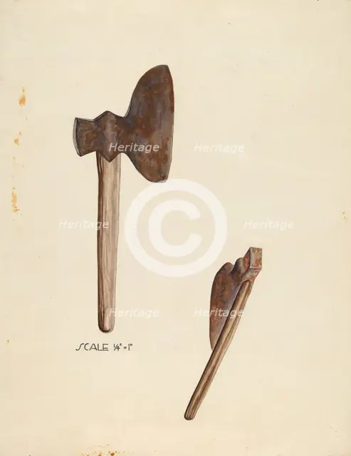 Broad Axe, c. 1941. Creator: Roberta Elvis.