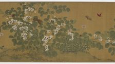 Broad Bean Flowers and Butterflies, Ming dynasty, 15th century. Creator: Unknown