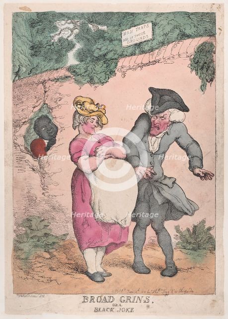 Broad Grins, or a Black Joke, June 4, 1812., June 4, 1812. Creator: Thomas Rowlandson.