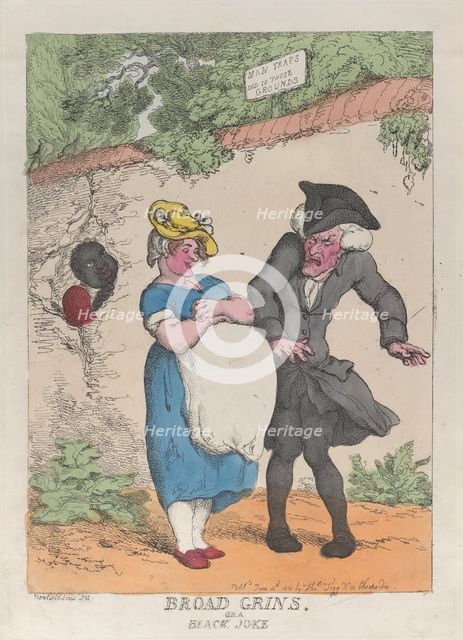 Broad Grins, or a Black Joke, June 4, 1812., June 4, 1812. Creator: Thomas Rowlandson.