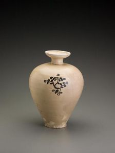 Broad jar with floral design, about 1100. Creator: Unknown