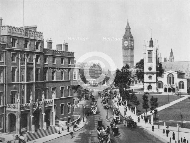 Broad Sanctuary, Westminster, c1910 (1911). Artist: Photochrom Co Ltd of London.
