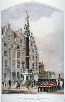 Broad Sanctuary, Westminster, London, c1865. Artist: Robert Dudley
