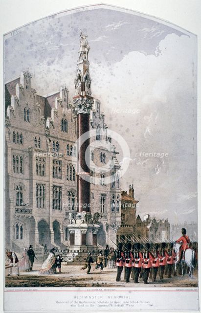 Broad Sanctuary, Westminster, London, c1865. Artist: Robert Dudley