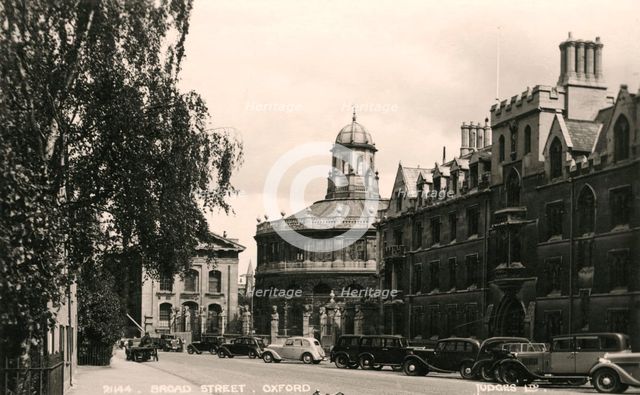 Broad Street, Oxford, 20th Century.Artist: Judges Ltd