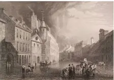 Broad Street, Aberdeen, 1833. Creator: William Purser