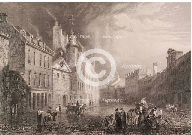 Broad Street, Aberdeen, 1833. Creator: William Purser.