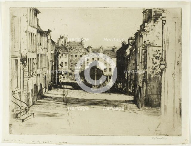 Broad Street, Stirling, 1899. Creator: David Young Cameron.