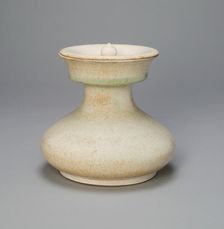 Broad Pear-Shaped Jar with Concave Lid, Tang dynasty (618-907), 8th century. Creator: Unknown