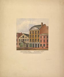 Broadway Circus and Olympic Theatre, Broadway between Howard and Grand..., New York, 1821. Creator: Anon