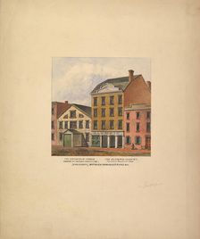 Broadway Circus and Olympic Theatre, Broadway between Howard and Grand..., New York, 1821. Creator: Anon