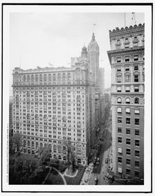 Broadway and Trinity Building, New York, N.Y., c1908. Creator: Unknown
