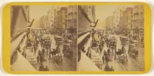 Broadway - Burst of Sunlight after a Shower., 1859. Creator: E. & H.T. Anthony