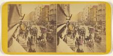 Broadway - Burst of Sunlight after a Shower., 1859. Creator: E. & H.T. Anthony