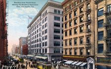 Broadway from 4th Street, Los Angeles, California, USA, 1915