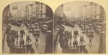 Broadway on a Rainy Day, 1859. Creator: Edward Anthony