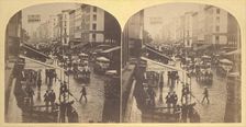 Broadway on a Rainy Day, 1859. Creator: Edward Anthony