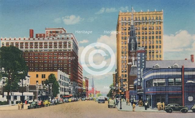 'Broadway Looking East', 1942. Artist: Caufield & Shook.