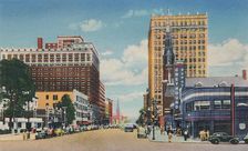 Broadway Looking East 1942. Artist: Caufield & Shook