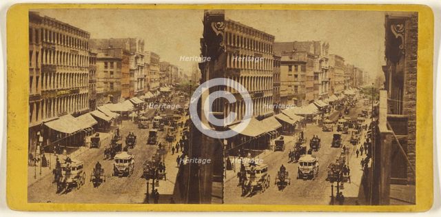 Broadway, looking North from Houston St., about 1869-1879. Creator: E. & H.T. Anthony.