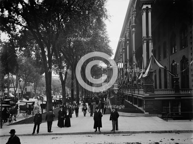 Broadway, looking south, Saratoga, N.Y., c1904. Creator: Unknown.