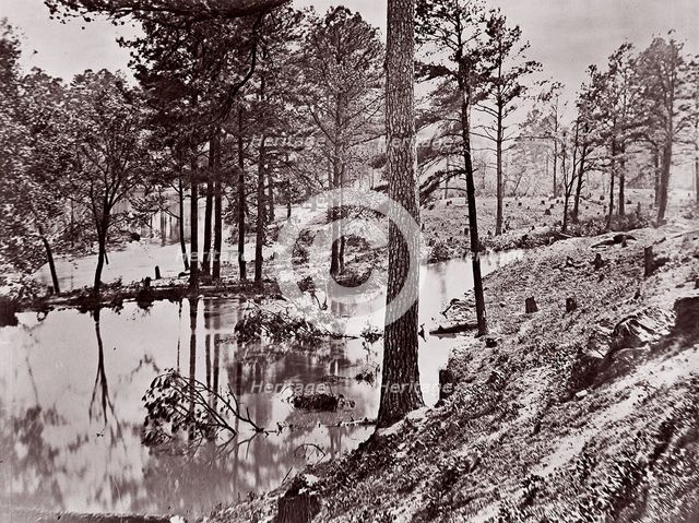 Broadway Landing, Appomattox River, 1864. Creator: William Frank Browne.