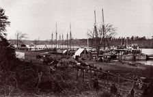 Broadway Landing, Appomattox River, 1864. Creator: William Frank Browne