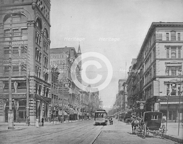 'Broadway, north from Chestnut Street, St. Louis', c1897. Creator: Unknown.