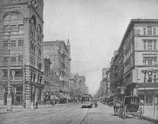 Broadway, north from Chestnut Street, St. Louis c1897. Creator: Unknown