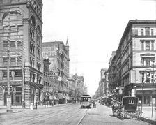Broadway, North from Chestnut Street, St. Louis, Missouri, USA, c1900. Creator: Unknown