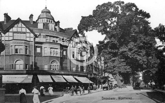 Broadway, Worthing, West Sussex, c1900s-c1920s. Artist: Unknown