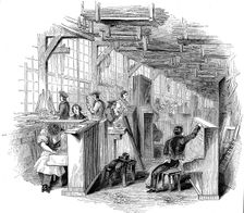Broadwood's piano factory, Horseferry Road, Westminster, London, 1842