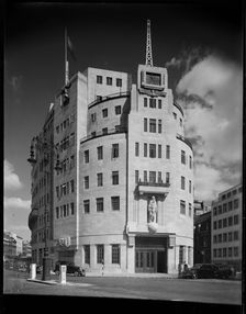 Broadcasting House, Portland Place, Marylebone, City of Westminster, London, 1945-1960. Creator: Margaret F Harker