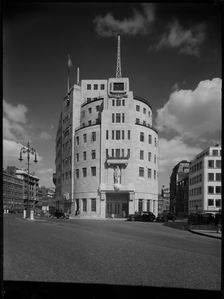 Broadcasting House, Portland Place, Marylebone, City of Westminster, London, 1945-1960. Creator: Margaret F Harker