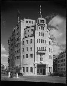 Broadcasting House, Portland Place, Marylebone, City of Westminster, London, 1945-1960. Creator: Margaret F Harker