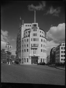 Broadcasting House, Portland Place, Marylebone, City of Westminster, London, 1945-1960. Creator: Margaret F Harker